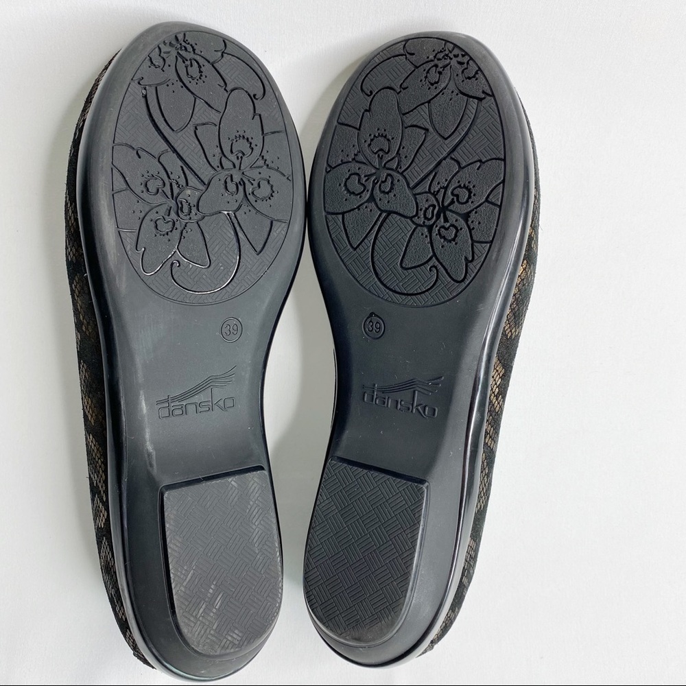 Dansko Olivia Snake Print Slip On Shoe Gold Black Size 8.5-9 - Picture 10 of 11